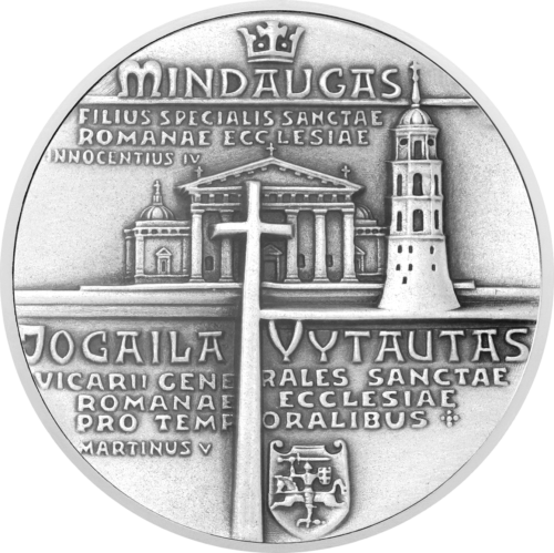 1986 Lithuania Anniversary of Christianity PF 68 Silver Medal (4)