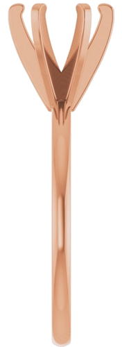 Sužadėtuvių Žiedas „Solitaire“ 14k rose gold Round 6.5mm (4)
