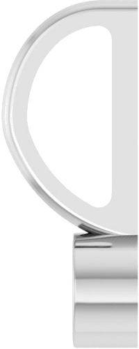 Pakabukas „Bezel-Set Solitaire Charm“ 585 Baltojo Aukso Round 3mm (3)