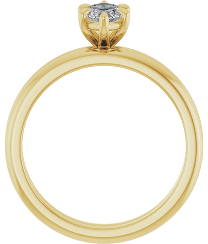 Sužadėtuvių Žiedas „Claw-Prong“ 14k yellow gold Marquise 9mm x 4.5mm (7)
