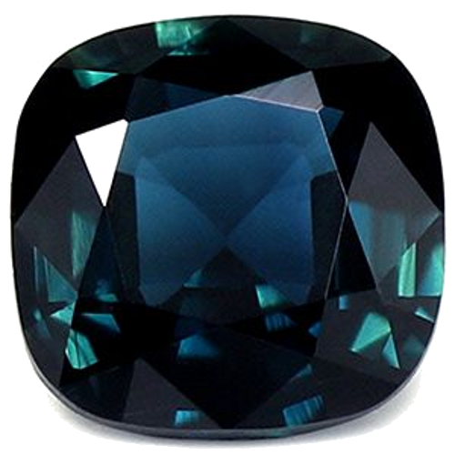 0.63 carat BLUE Cushion Safyras (1)