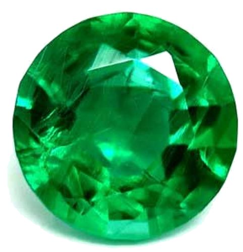 0.52 carat GREEN Round Smaragdas (1)