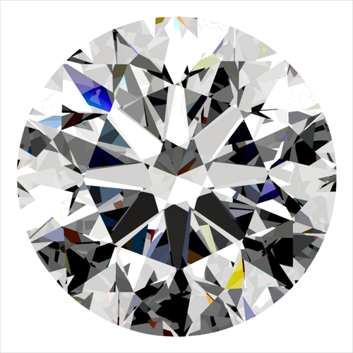 0.4 carat E-VS2 Very Good cut Natūralus Round Deimantas (1)