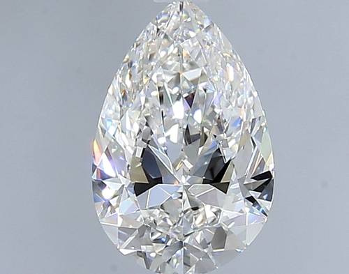 1.0 carat F-VVS2 Natūralus Pear Deimantas (1)