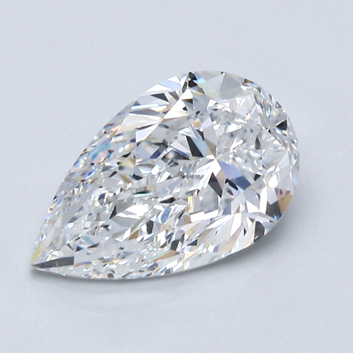 3.01 carat D-SI1 Natūralus Pear Deimantas (1)