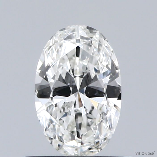 0.56 carat H-SI1 Natūralus Oval Deimantas (1)