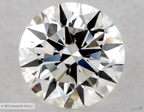 0.3 carat J-VS2 Excellent cut Natūralus Round Deimantas (1)