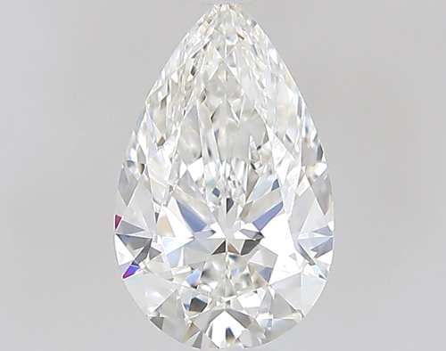 0.61 carat F-VVS2 Natūralus Pear Deimantas (1)