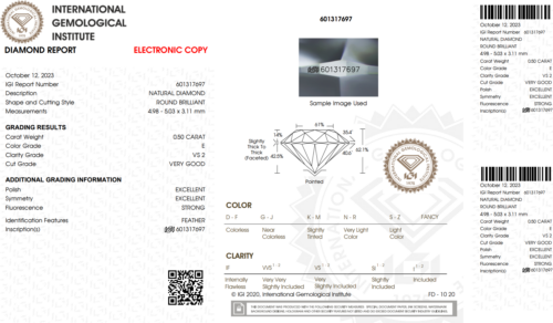 0.50 carat E-VS2 Very Good Cut Natural Round Diamond (2)