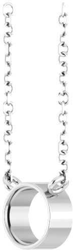 Pakabukas „Bezel-Set Solitaire“ 950 Platinos Round 5mm (2)