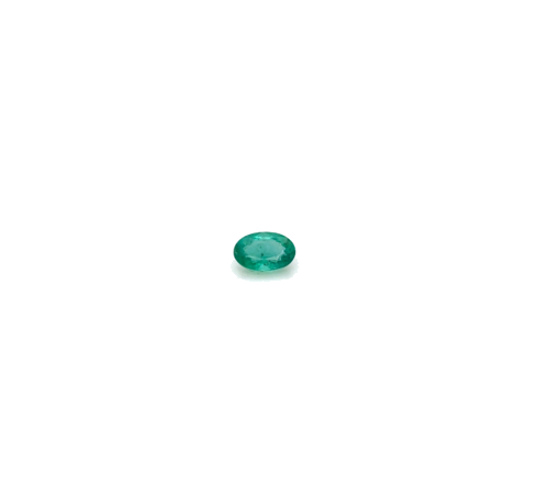 0.37 carat GREEN Oval Smaragdas (1)