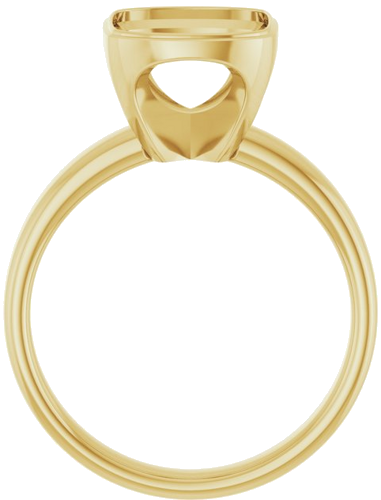 Sužadėtuvių Žiedas „Bezel-Set Solitaire“ 14k yellow gold Elongated Cushion 11mm x 9mm (2)