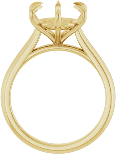Sužadėtuvių Žiedas „Claw-Prong“ 14k yellow gold Oval 12mm x 10mm (2)