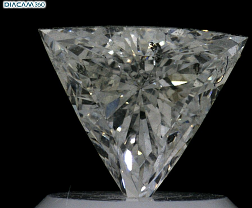 0.51 carat I-SI2 Natūralus Triangular Deimantas (1)
