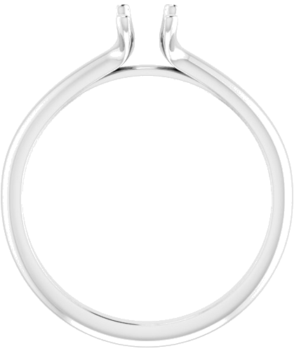 Sužadėtuvių Žiedas „Solitaire“ 585 Baltojo Aukso Emerald 6mm x 4mm (2)