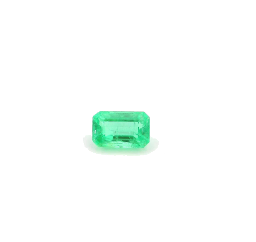 0.5 carat GREEN STEP cut Emerald Smaragdas (1)