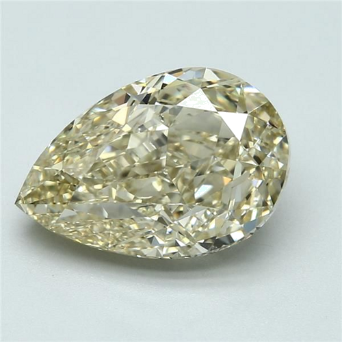 5.03 carat Fancy Brownish Yellow-SI1 Natūralus Pear Deimantas (1)