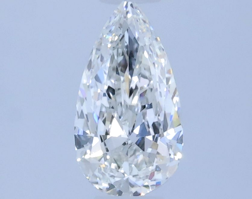 0.3 carat F-VVS2 Natūralus Pear Deimantas (1)