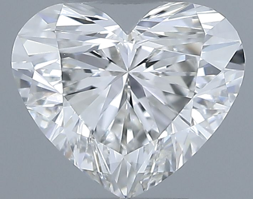 0.6 carat I-VVS1 Natūralus Heart Deimantas (1)