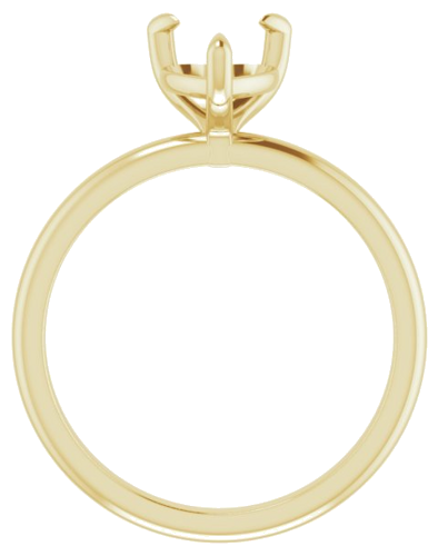 Sužadėtuvių Žiedas „Solitaire“ 14k yellow gold Heart 7mm (2)