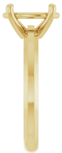 Sužadėtuvių Žiedas „Solitaire“ 14k yellow gold Oval 10mm x 8mm (4)
