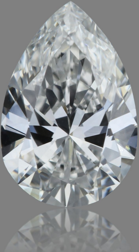0.4 carat F-SI1 Natūralus Pear Deimantas (1)