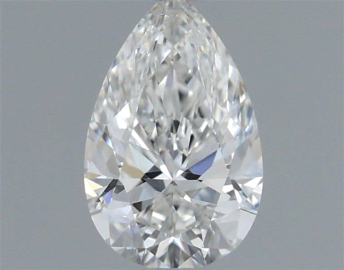 0.51 carat F-VVS2 Natūralus Pear Deimantas (1)