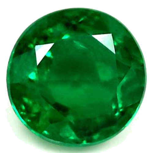 0.58 carat GREEN Round Smaragdas (1)