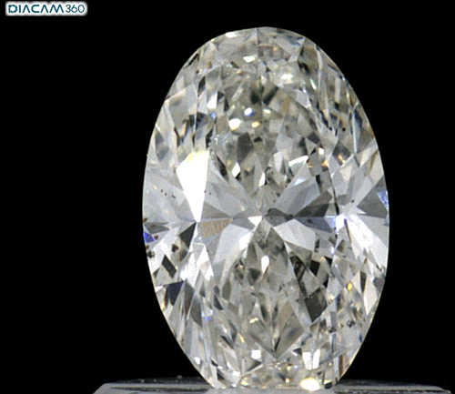 0.5 carat H-SI1 Natūralus Oval Deimantas (1)