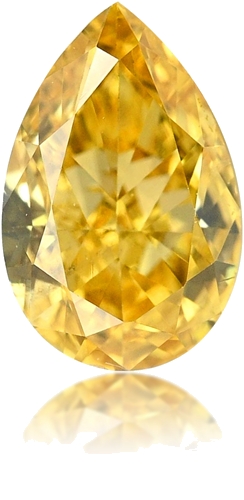 0.24 carat Fancy Vivid Orangey Yellow-SI2 Natūralus Pear Deimantas (1)