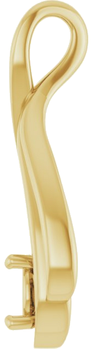 Pakabukas „Solitaire“ 14k yellow gold Round 5.2mm (3)