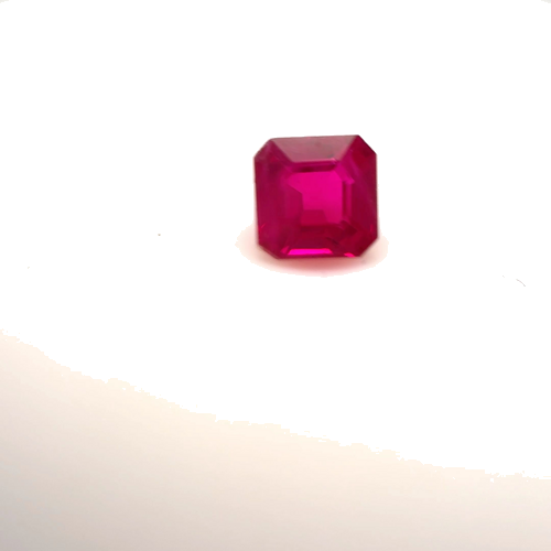 0.49 carat RED Asscher Rubinas (1)