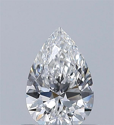 0.5 carat E-VVS2 Natūralus Pear Deimantas (1)