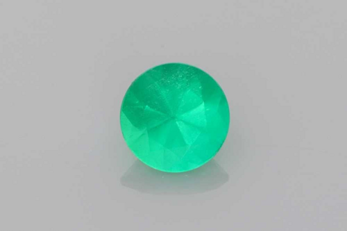 0.51 carat GREEN Round Smaragdas (1)