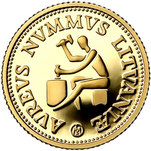 1999 Blacksmith Lithuania 10 litas gold coin (1)