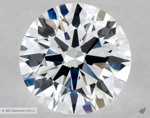 0.5 carat E-VS2 Excellent cut Natūralus Round Deimantas (1)