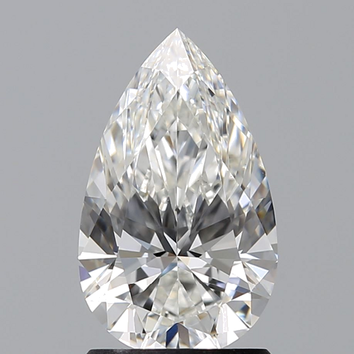 1.36 carat G-VS2 Natūralus Pear Deimantas (1)