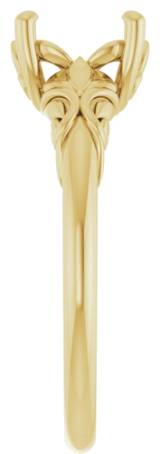 Sužadėtuvių Žiedas „Solitaire“ 14k yellow gold Round 8mm (4)