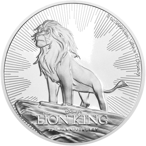 1 oz Цар Лъв 2019 Ниуе сребърна монета (1)