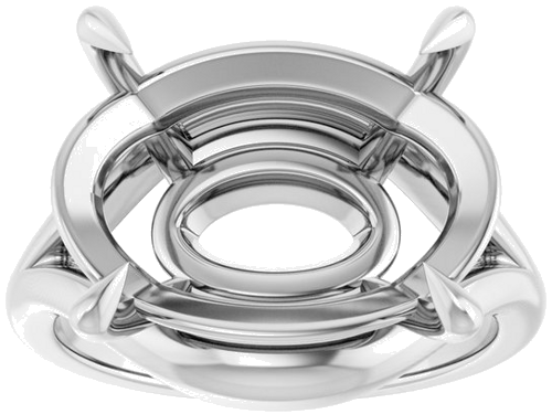 Sužadėtuvių Žiedas „Claw-Prong Solitaire“ 925 Sidabro Oval 18mm x 13mm (3)