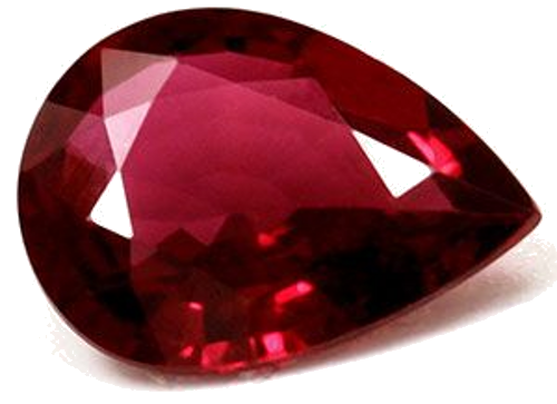0.63 carat RED Pear Rubinas (1)