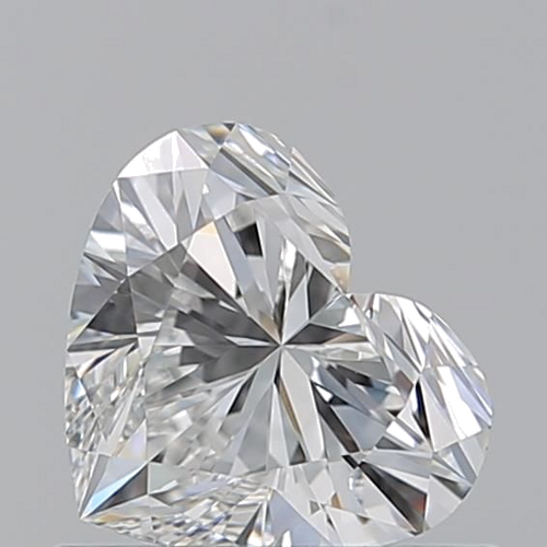 0.74 carat F-VVS2 Natūralus Heart Deimantas (1)