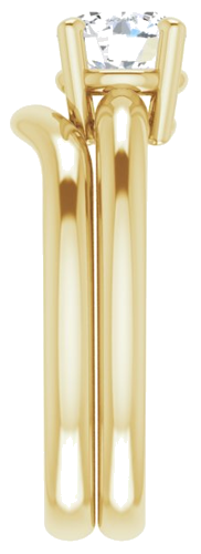 14K Yellow 6.5 mm Round Engagement Ring Mounting (9)