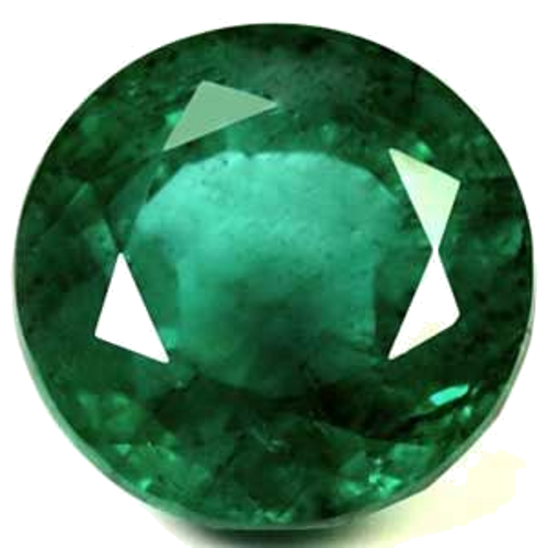 4.32 carat GREEN Round Smaragdas (1)