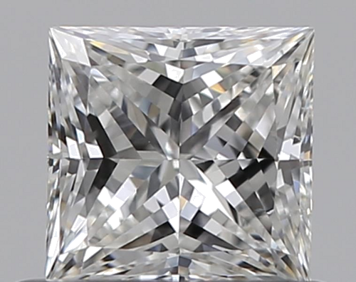 0.51 carat F-SI2 Natūralus Princess Deimantas (1)