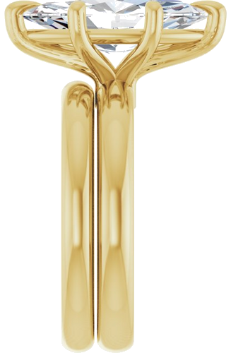 Sužadėtuvių Žiedas „Claw-Prong“ 14k yellow gold Marquise 15mm x 7mm (9)