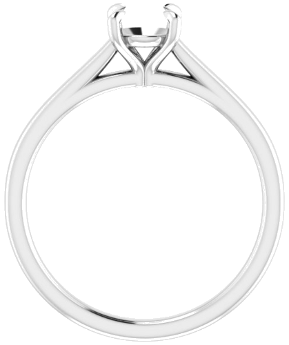 Sužadėtuvių Žiedas „Solitaire“ 585 Baltojo Aukso Round 5.5mm (2)