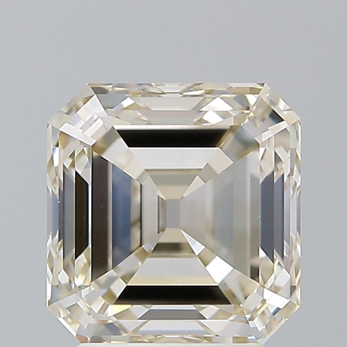 3.03 carat Very Light Brown-VVS2 Natūralus Asscher Deimantas (1)