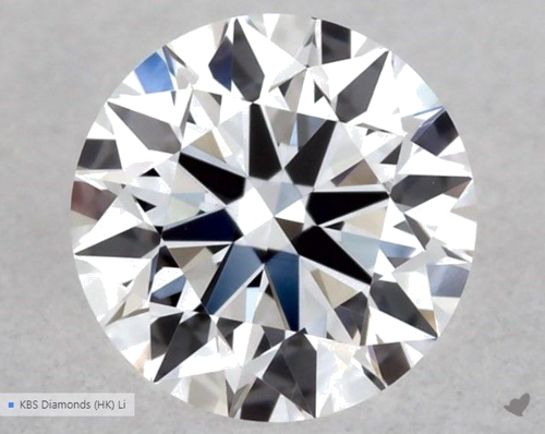 0.33 carat D-VS1 Excellent cut Natūralus Round Deimantas (1)