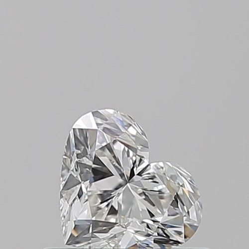 0.5 carat F-VVS2 Natūralus Heart Deimantas (1)